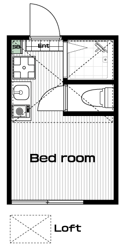 駒沢大学駅の賃貸 68,500円 間取り図