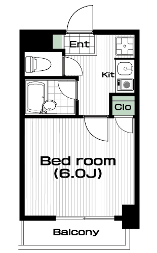 町田駅の賃貸 59,000円 間取り図