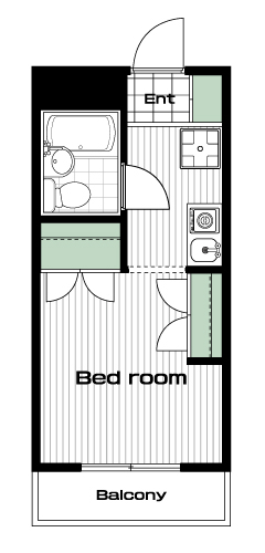 中村橋駅の賃貸 63,000円 間取り図