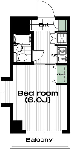 用賀駅の賃貸 59,000円 間取り図