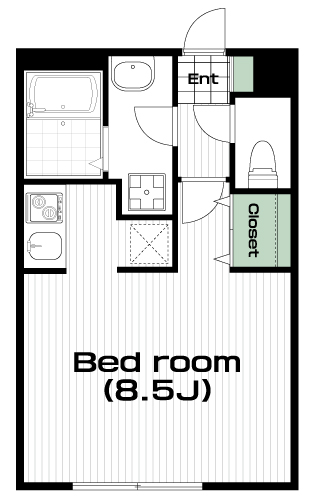 南大沢駅の賃貸 69,000円 間取り図