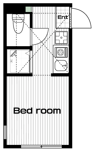上石神井駅の賃貸 60,000円 間取り図
