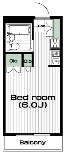 日吉駅の賃貸 50,000円 間取り図