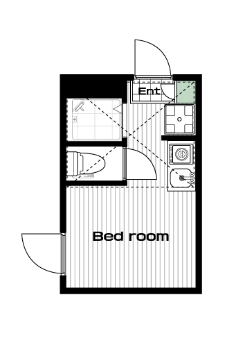 北千住駅の賃貸 59,500円 間取り図