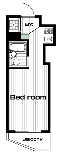 日吉駅の賃貸 59,000円 間取り図