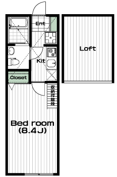 読売ランド前駅の賃貸 73,000円 間取り図