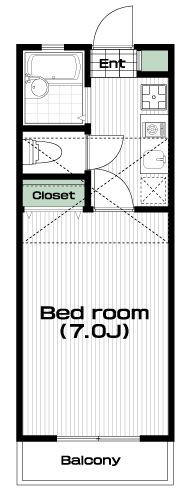 一橋学園駅の賃貸 53,000円 間取り図