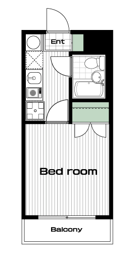 松戸駅の賃貸 47,000円 間取り図