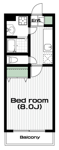 成増駅の賃貸 79,000円 間取り図