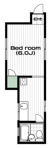 溝の口駅の賃貸 55,000円 間取り図