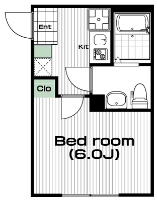 相模大野駅の賃貸 59,000円 間取り図