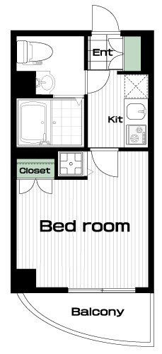 渋谷駅の賃貸 95,000円 間取り図