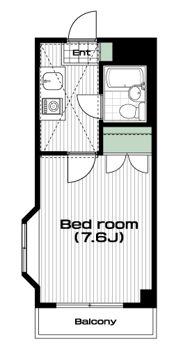 東長崎駅の賃貸 49,000円 間取り図