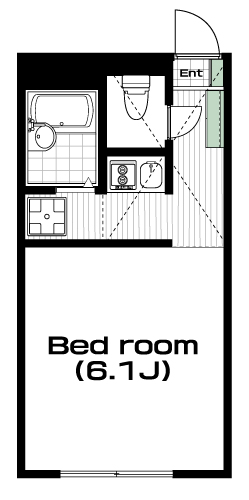 東小金井駅の賃貸 70,000円 間取り図