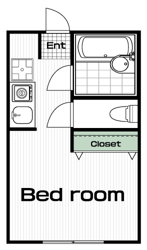 田無駅の賃貸 52,000円 間取り図