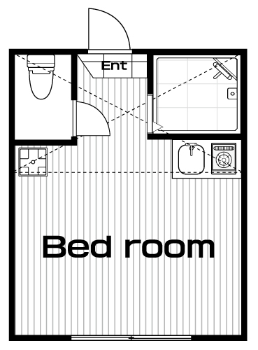 明大前駅の賃貸 57,000円 間取り図