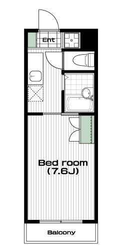 要町駅の賃貸 66,500円 間取り図