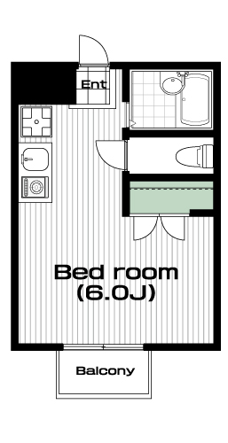 平和台駅の賃貸 63,000円 間取り図