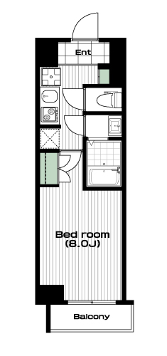 池袋駅の賃貸 99,000円 間取り図