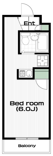千歳烏山駅の賃貸 59,000円 間取り図