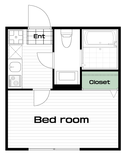 吉祥寺駅の賃貸 75,000円 間取り図