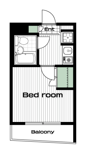 東久留米駅の賃貸 52,000円 間取り図