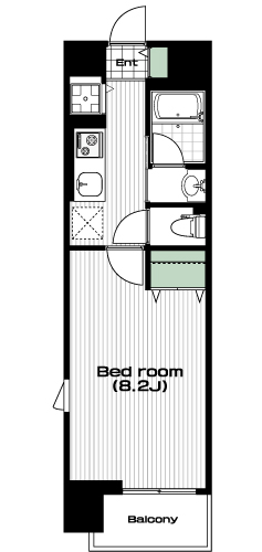 志村坂上駅の賃貸 90,000円 間取り図