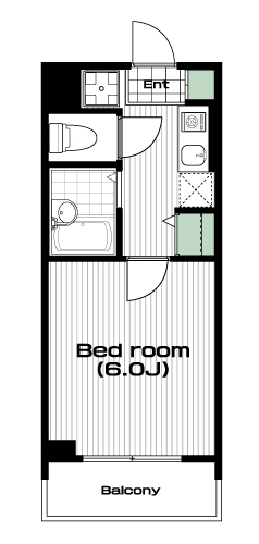 護国寺駅の賃貸 79,000円 間取り図