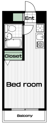聖蹟桜ヶ丘駅の賃貸 41,000円 間取り図