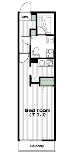 谷塚駅の賃貸 66,000円 間取り図