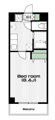 坂戸駅の賃貸 54,000円 間取り図