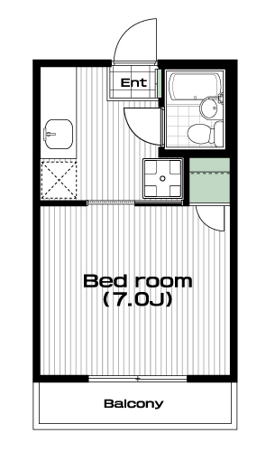 南与野駅の賃貸 39,000円 間取り図