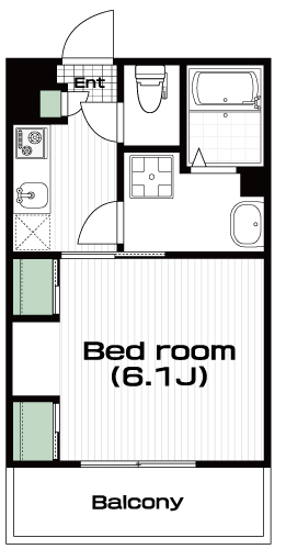 南大沢駅の賃貸 69,000円 間取り図