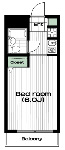 生田駅の賃貸 32,000円 間取り図