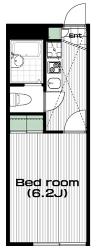 多磨駅の賃貸 57,000円 間取り図