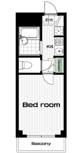生田駅の賃貸 50,000円 間取り図