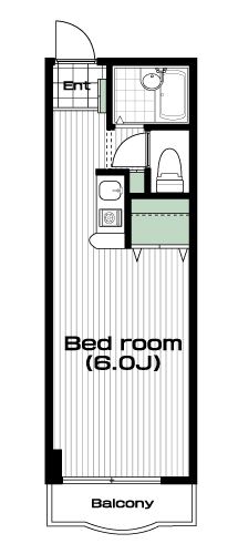 ふじみ野駅の賃貸 45,000円 間取り図