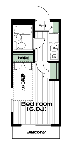 上福岡駅の賃貸 45,000円 間取り図