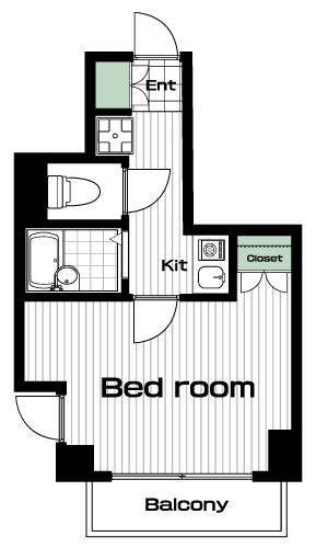 蒲田駅の賃貸 76,000円 間取り図