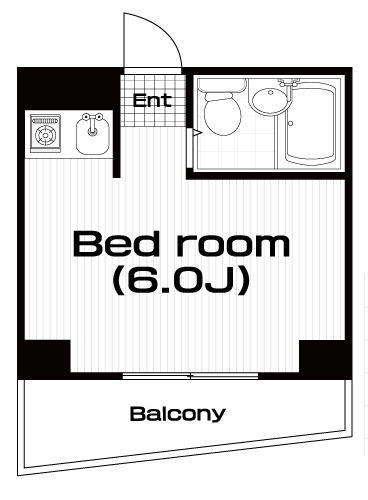 四谷三丁目駅の賃貸 65,000円 間取り図