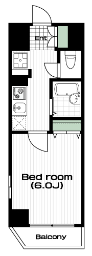 明大前駅の賃貸 89,000円 間取り図