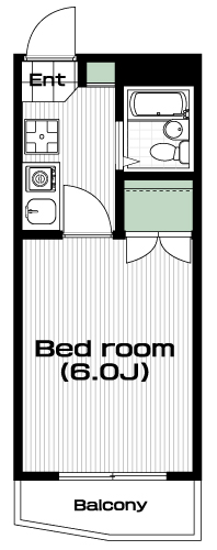 調布駅の賃貸 49,000円 間取り図