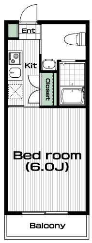 向ヶ丘遊園駅の賃貸 34,000円 間取り図