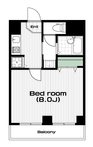 白山駅の賃貸 96,000円 間取り図
