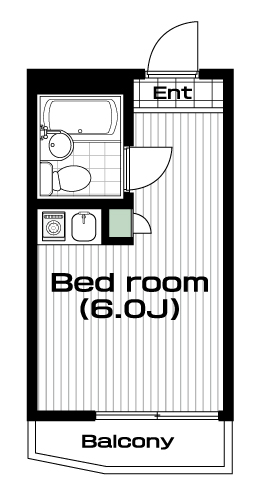 池袋駅の賃貸 58,000円 間取り図
