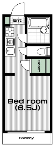 芦花公園駅の賃貸 60,000円 間取り図