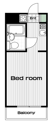 中野駅の賃貸 59,000円 間取り図