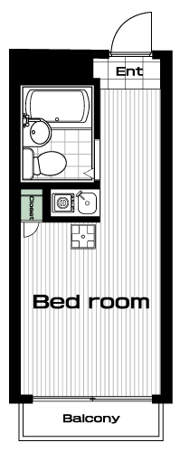 白楽駅の賃貸 35,000円 間取り図