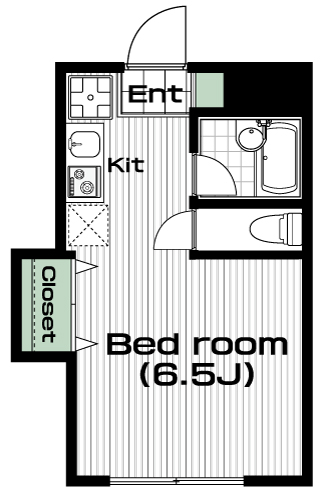 大岡山駅の賃貸 70,000円 間取り図