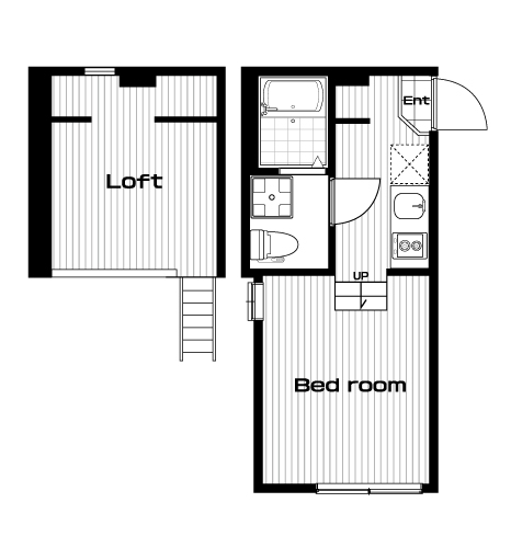 赤羽駅の賃貸 71,000円 間取り図